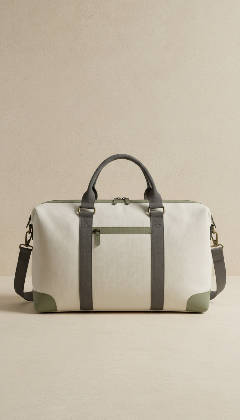 Minimalist Canvas Weekender Bag